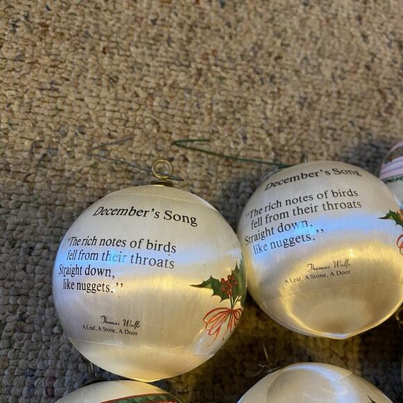 VTG MCM Christmas Ornaments No Glass Ball Silk & Plastic Wrap ThomasWolfe Lotof8 - Picture 2 of 10